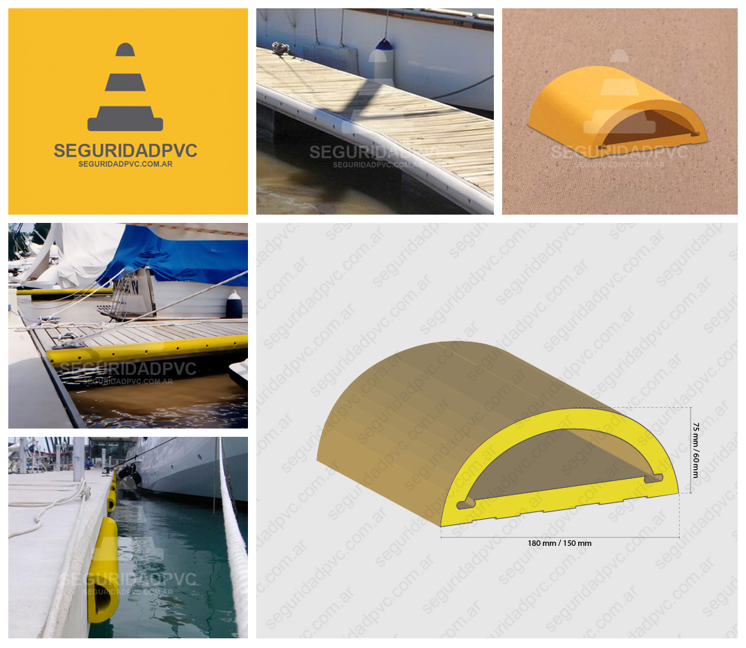 Botazo Parachoque D PVC 180x75mm