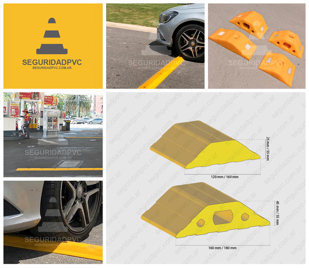 Lomo de Burro PVC 160x35mm