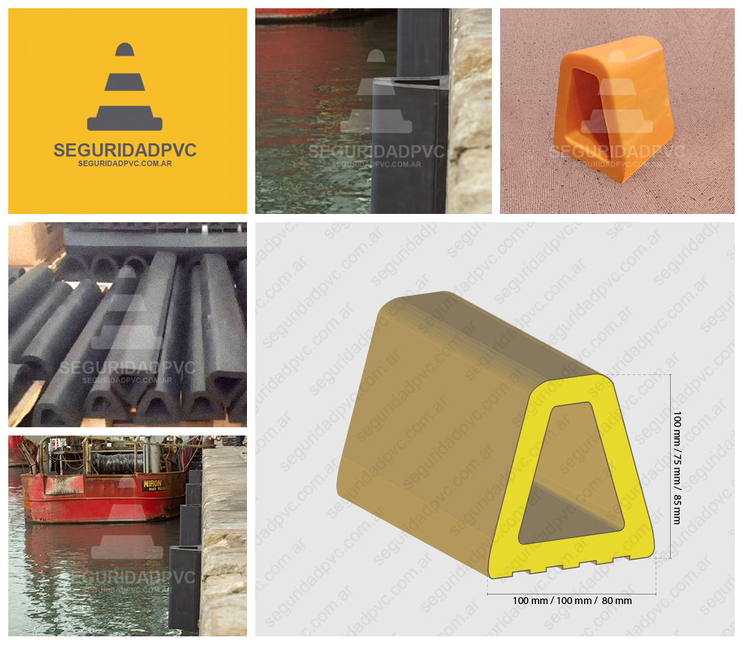 Tope Antichoque PVC 100X75mm