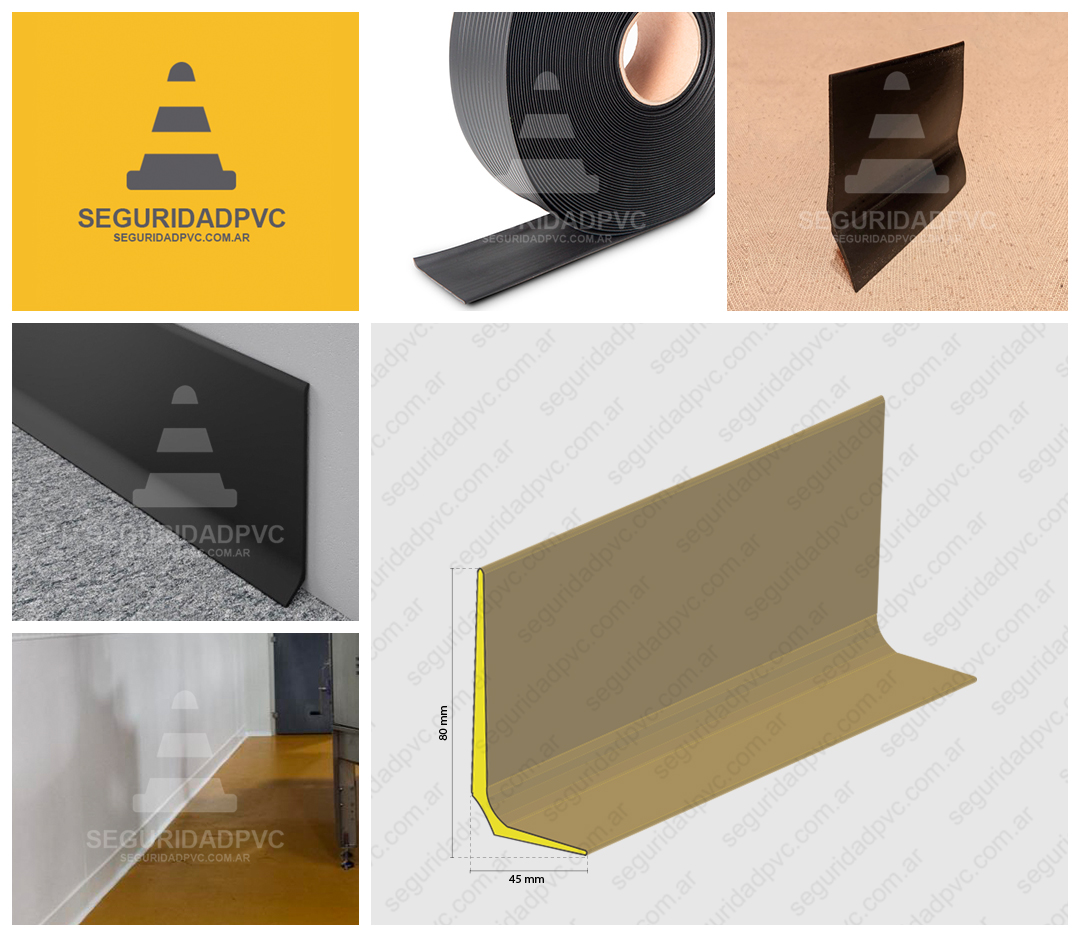 Zócalo Higiénico Sanitario Tipo L PVC 80x45mm