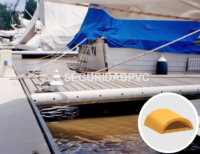 Botazo Cilindro Parachoques para barcos muelles PVC