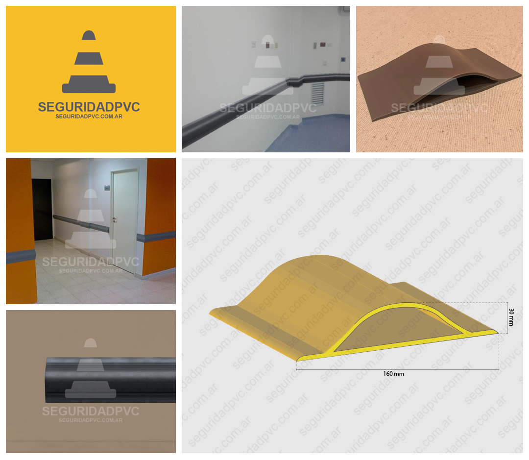 guardacamillas, protector de pared antichoque, banda pvc flexible doble bulto proteccion para puertas autos, camillas, carros 