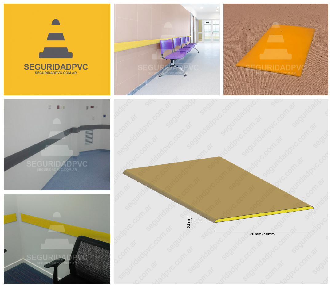 guardacamillas, protector de pared antichoque, banda pvc flexible doble bulto proteccion para puertas autos, camillas, carros 
