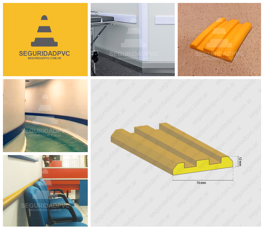 guardacamillas, protector de pared antichoque, banda pvc flexible doble bulto proteccion para puertas autos, camillas, carros 