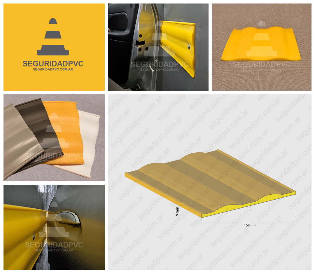 guardacamillas, protector de pared antichoque, banda pvc flexible doble bulto proteccion para puertas autos, camillas, carros 