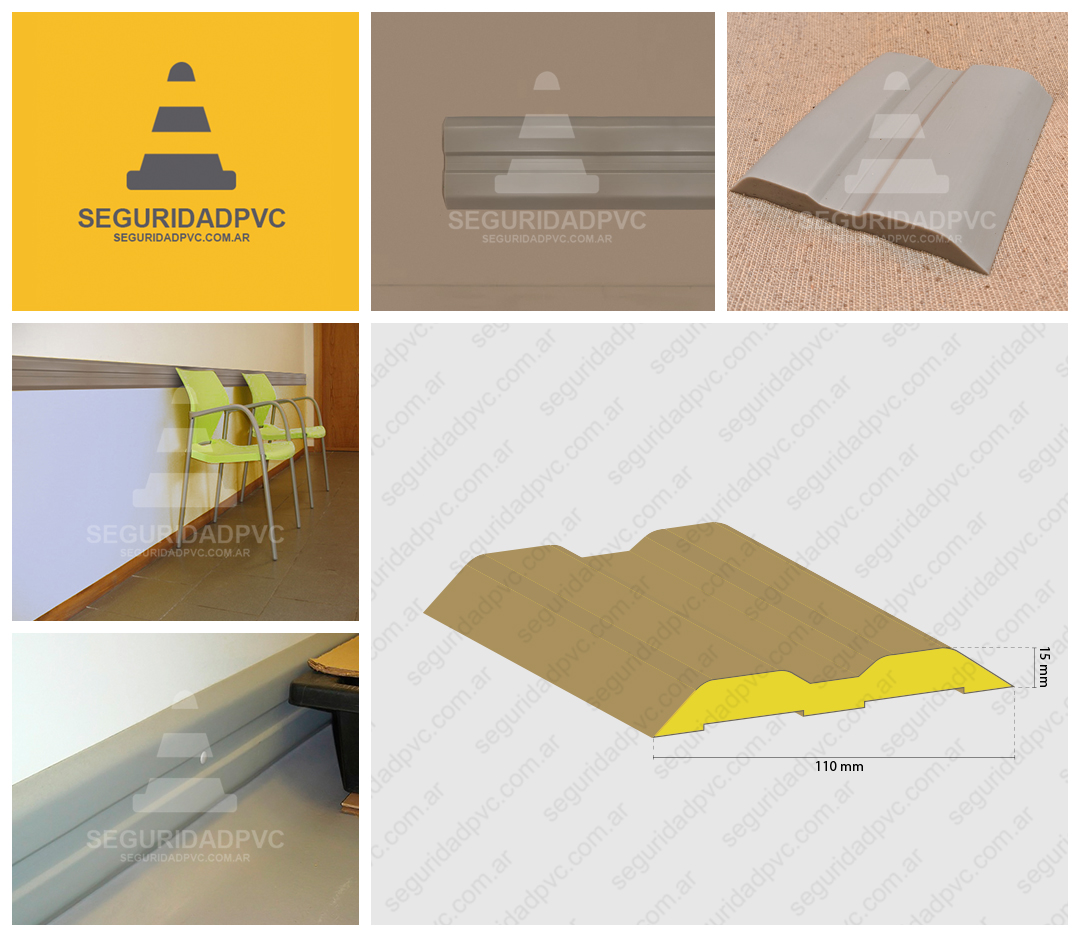guardacamillas, protector de pared antichoque, banda pvc flexible doble bulto proteccion para puertas autos, camillas, carros 